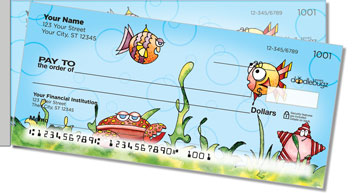 Wishy Fishy Friends Side Tear Design Checks