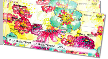 Breezy Blooms Side Tear Theme Checks