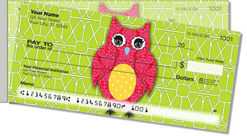 Puma Colorful Owls Side Tear Personalized Checks