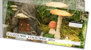 Enchanted Mushroom Side Tear Personalized Checks