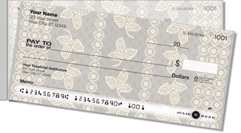 Lace Rose Side Tear Personalized Checks