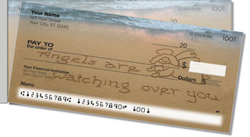 Inspirational Sand Scribbles Side Tear Personalized Checks