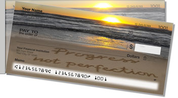 Recovery Sand Scribbles Side Tear Personalized Checks