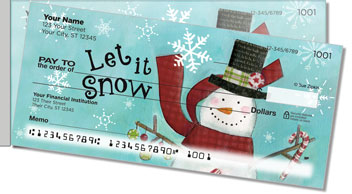 Zipkin Snowmen Side Tear Theme Checks