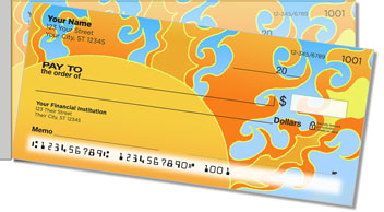 Valencia-Bruch Pop Art Side Tear Personalized Checks