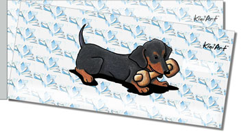 Dachshund Series Side Tear Theme Checks