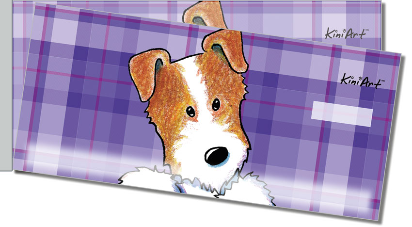Jack Russell Terrier Side Tear Personal Checks