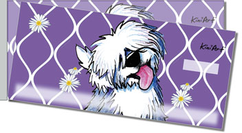 Old English Sheepdog Side Tear Personalized Checks