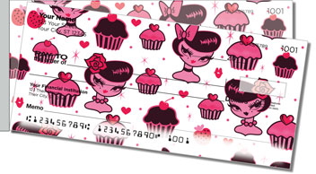 Cupcake Girl Side Tear Design Checks