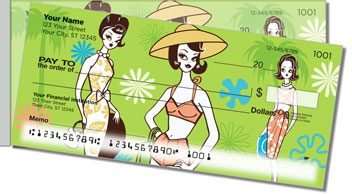 Palm Springs Mod Side Tear Personalized Checks