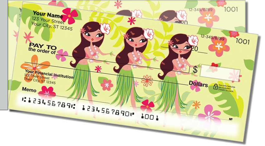 Hula Girl Side Tear Checks