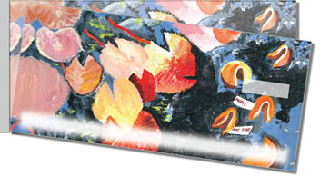 Asian Art Side Tear Design Checks