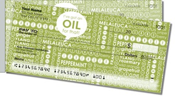 Essential Oils Side Tear Design Checks