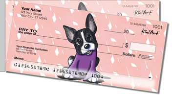 Boston Terrier Side Tear Design Checks