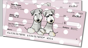Cesky Terrier Side Tear Personalized Checks