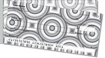 Concentric Circle Side Tear Personalized Checks