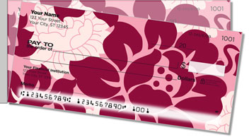 Rose Noir Side Tear Personalized Checks