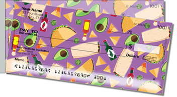 Fiesta Food Side Tear Personalized Checks