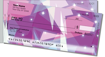 Geometric Sparkle Side Tear Design Checks