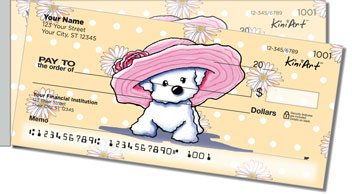 Bichon Frise Side Tear Design Checks
