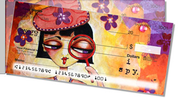 Curious Girls Side Tear Personalized Checks