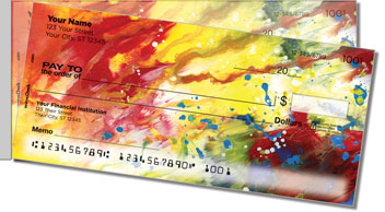 Abstract 5 Side Tear Personalized Checks