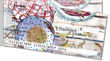 Kitchen Art Side Tear Personalized Checks