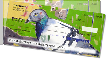 Pigeons Side Tear Personalized Checks