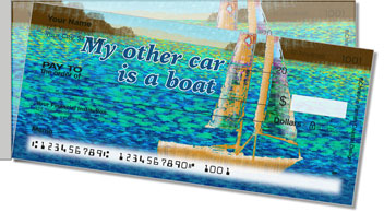 Sailboats Side Tear Theme Checks