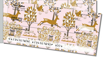 Enchanted Forest Side Tear Personalized Checks