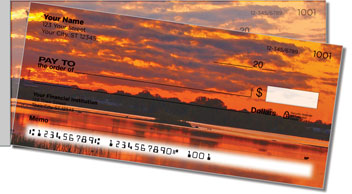 Scenic Sundown Side Tear Personalized Checks