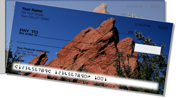 Colorado Red Rocks Side Tear Personalized Checks
