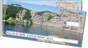Scenic Mountain Side Tear Personalized Checks