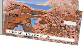 Natural Arch Side Tear Personalized Checks