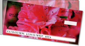 Backyard Flower Garden Side Tear Personalized Checks