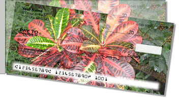 Tropical Plant Side Tear Theme Checks