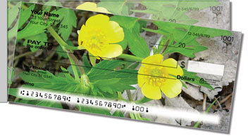 Wildflower Side Tear Personalized Checks