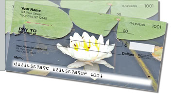 Water Lily Side Tear Personalized Checks