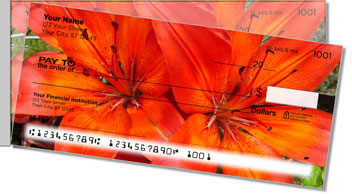 Lily Side Tear Personalized Checks