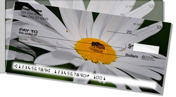 Gerber Daisy Side Tear Personalized Checks