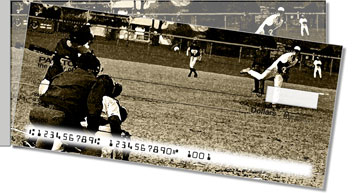 Baseball Side Tear Design Checks