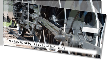 Classic Train Side Tear Personalized Checks