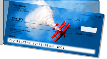 Aerobatic Air Show Side Tear Personalized Checks