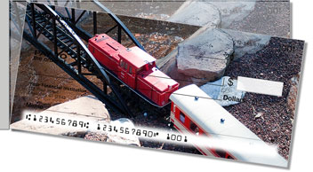 Model Train Side Tear Theme Checks