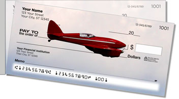 Plane Side Tear Personalized Checks
