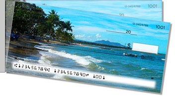 Tropical Coastline Side Tear Theme Checks