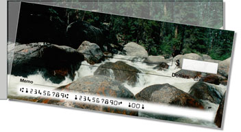 Rushing Rapids Side Tear Personalized Checks