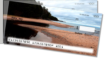 Tranquil Water Side Tear Personalized Checks
