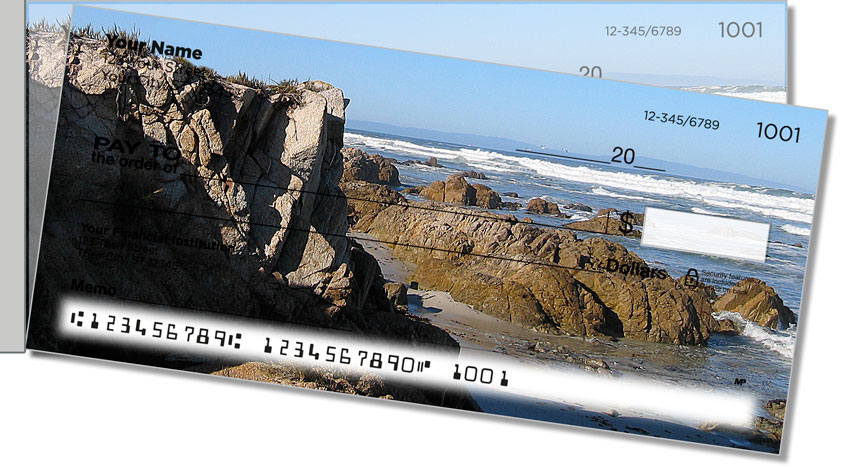 Rocky Coastline Side Tear Personal Checks
