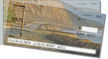 Scenic Coastline Side Tear Personalized Checks